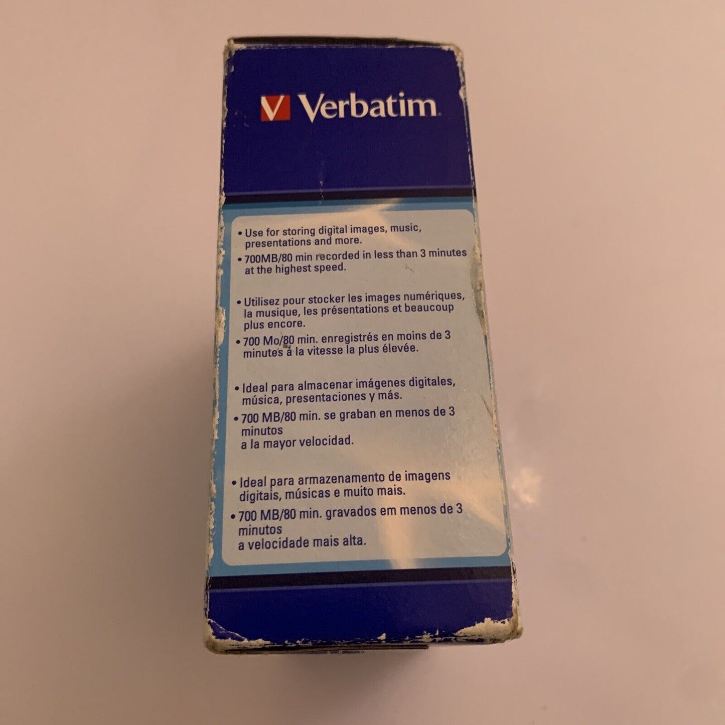 Verbatim CD-R 700MB/80min/52X - 10 Pack Slim Cases NEW