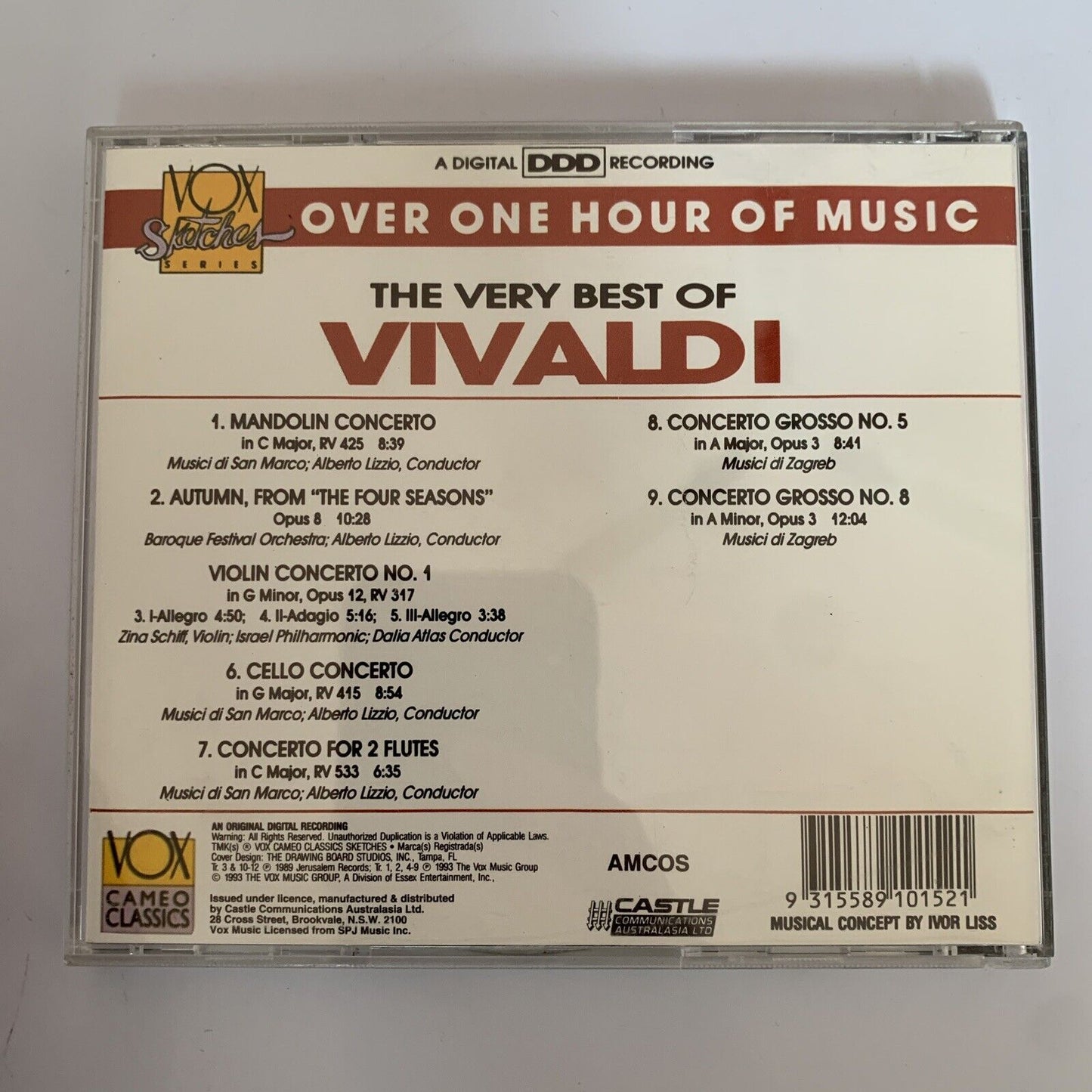 The Very Best Of Vivaldi CD 1993