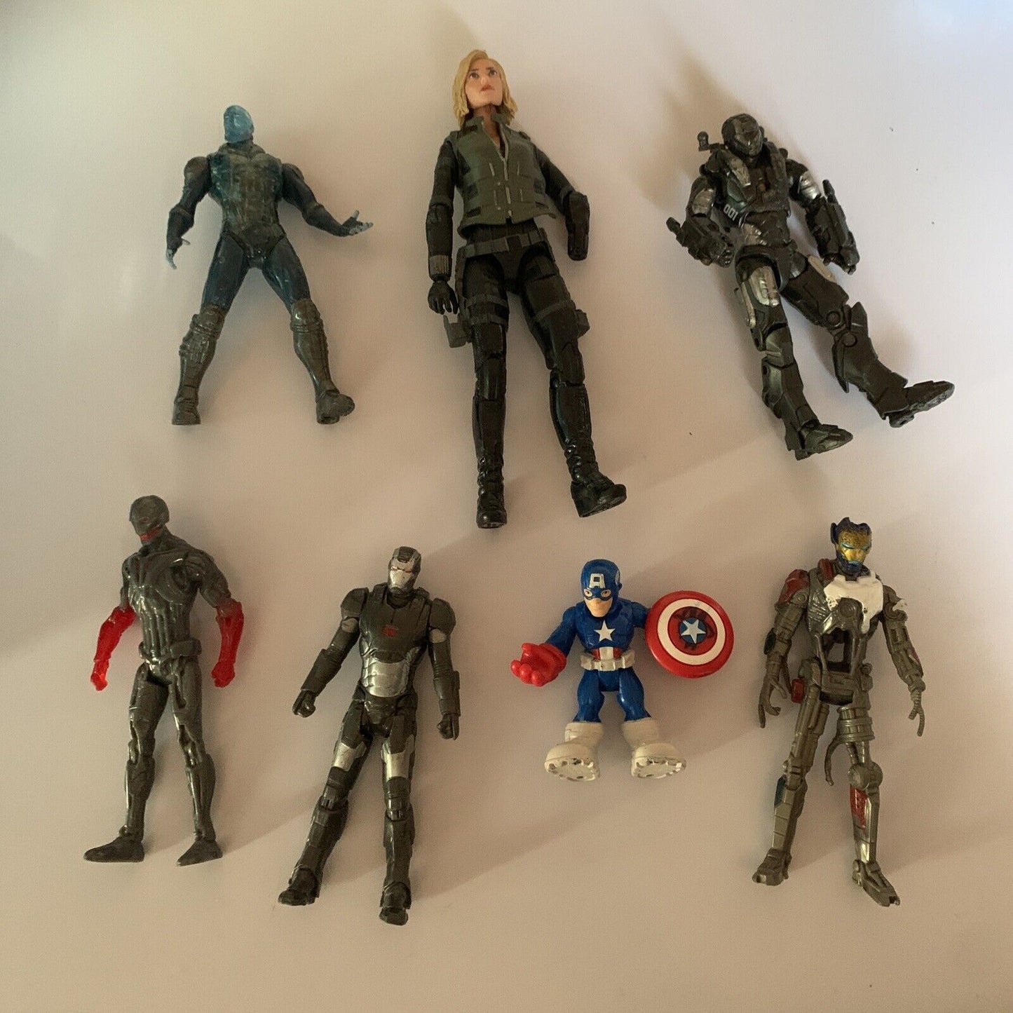 7x Marvel Action Figure Electro Black Widow Iron Man Ultron Mark 1