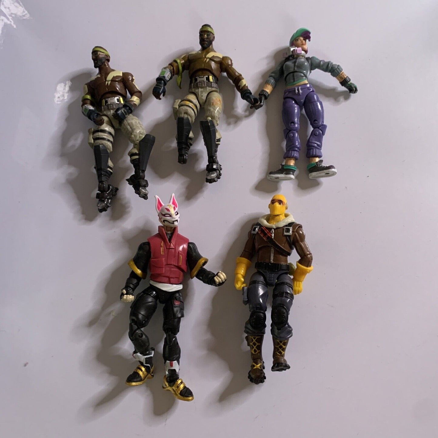 5x Fortnite Action Figure Bandolier Teknique Drift Raptor
