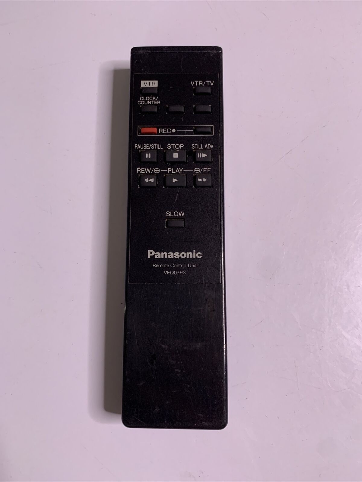 Panasonic VEQ0793 Remote Control for VCR Genuine *Missing Battery Lid