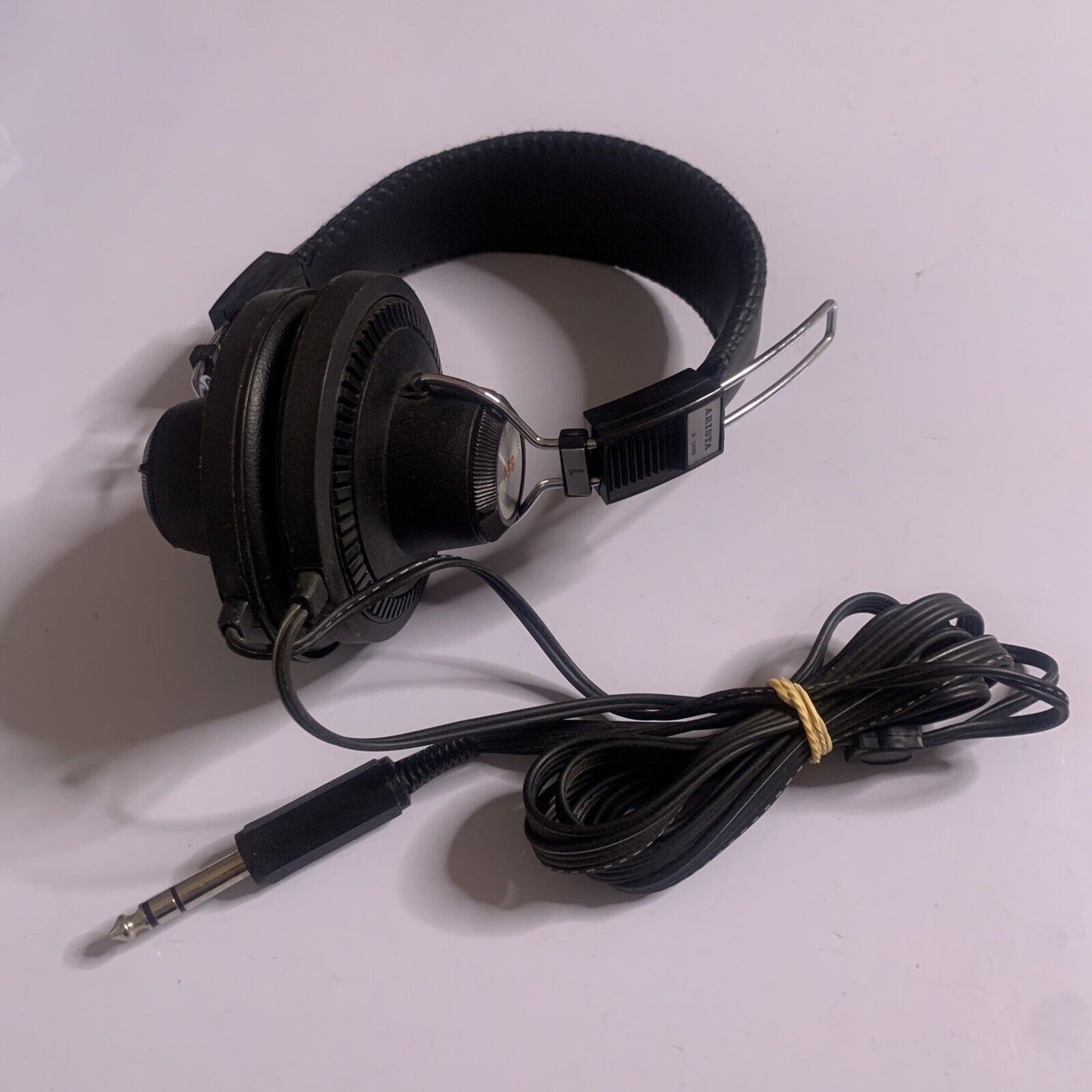 Vintage Arista 86V Stereo Headphones 6.35mm 1/4 in Jack