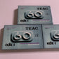 3x Teac CDX 60 Minutes Audio Cassette Tapes *Brand New Sealed*