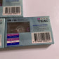 3x Teac CDX 60 Minutes Audio Cassette Tapes *Brand New Sealed*