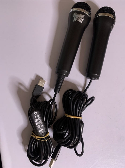 2x Guitar Hero Microphones USB E-UR20 for PS2 PS3 PS4 XBOX 360 One Wii WiiU