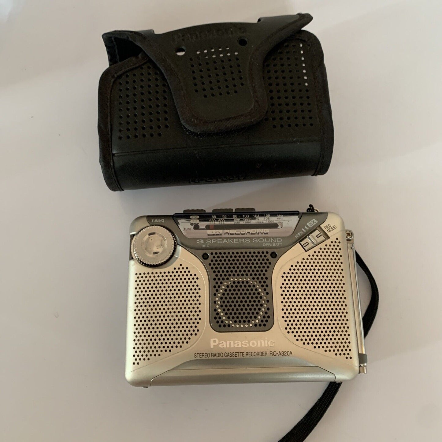 Panasonic Portable Stereo Radio Cassette Recorder RQ-A320A /w Speaker Microphone