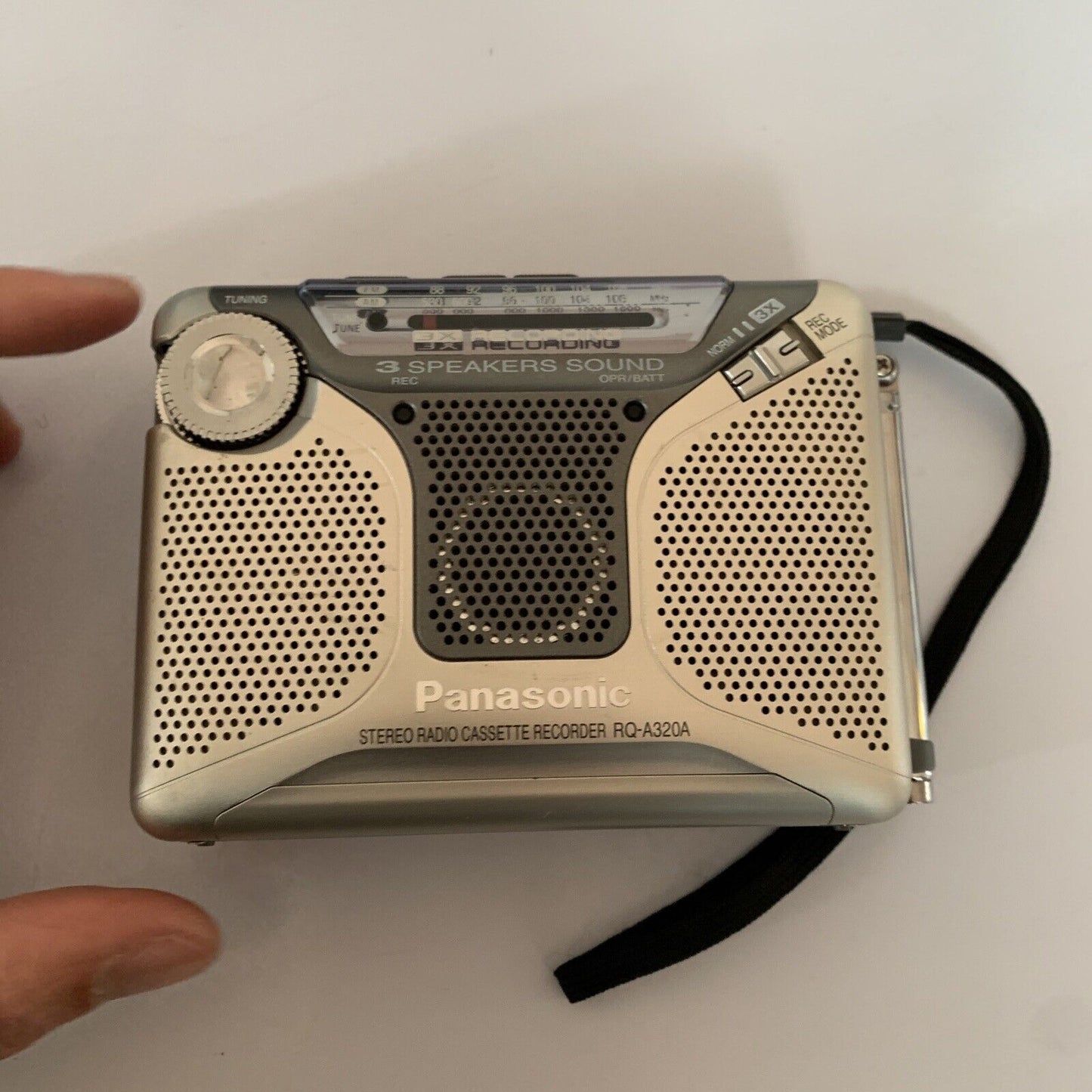 Panasonic Portable Stereo Radio Cassette Recorder RQ-A320A /w Speaker Microphone