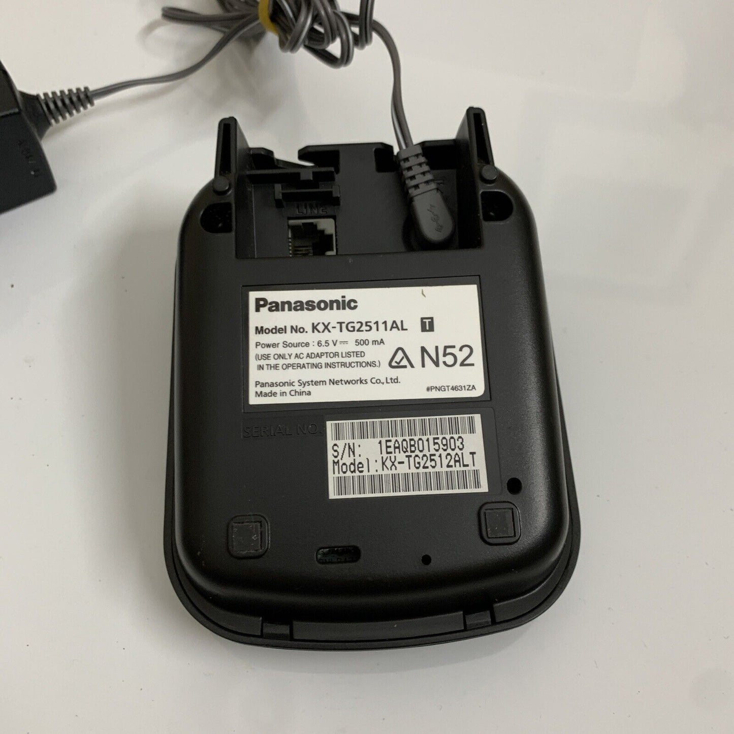 Panasonic KX-TG2511AL Base Station Charger & AC Adapter PQLV219AL 6.5V