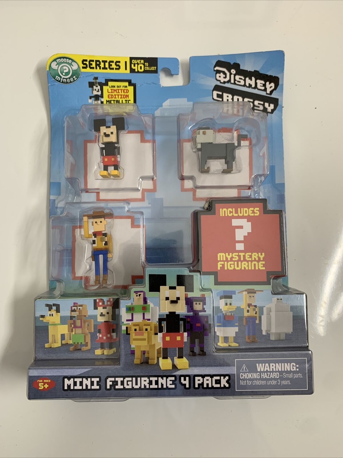 2x Disney Crossy Road Mini Figurines -Toy Story Mickey Mouse Woody Pete Zurg NEW