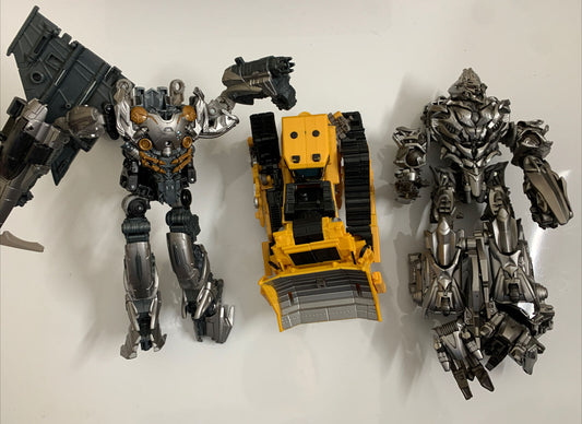 3x Transformer Action Figure Megatron Skipjack Decepticon *Missing parts