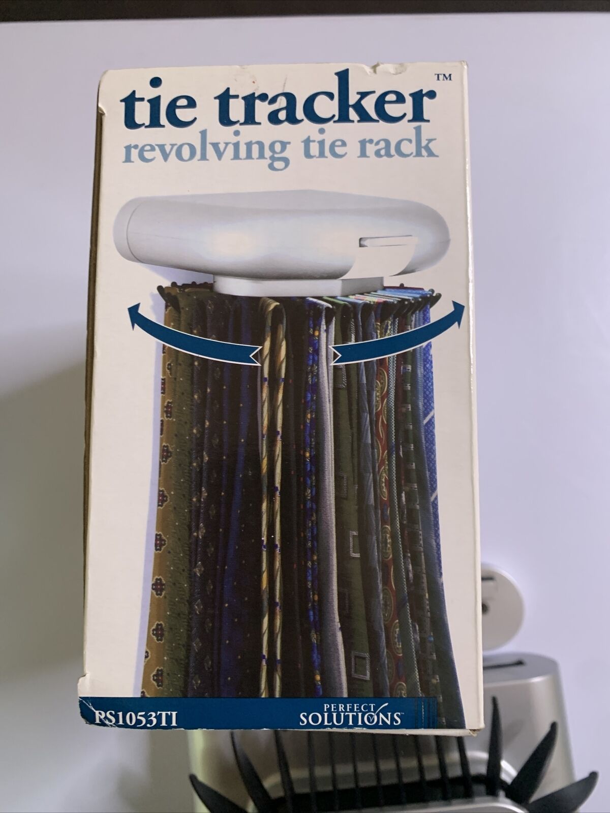 Tie Tracker Revolving Tie Rack Storage & Hanger Motorised with Light
