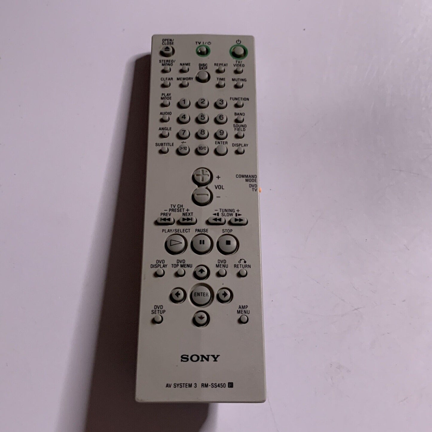 Sony RM-SS450 Remote Control AV System Genuine Working
