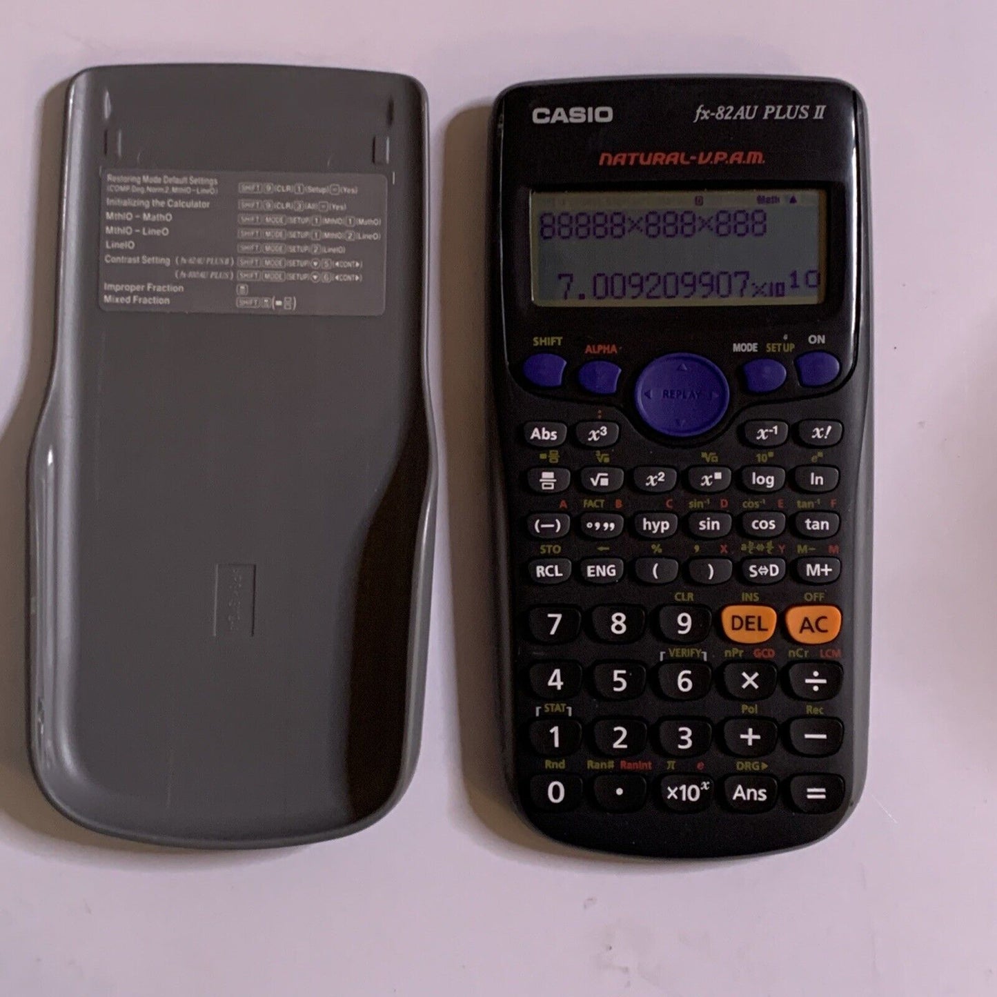 Casio  FX82AU PLUS II Scientific Calculator working