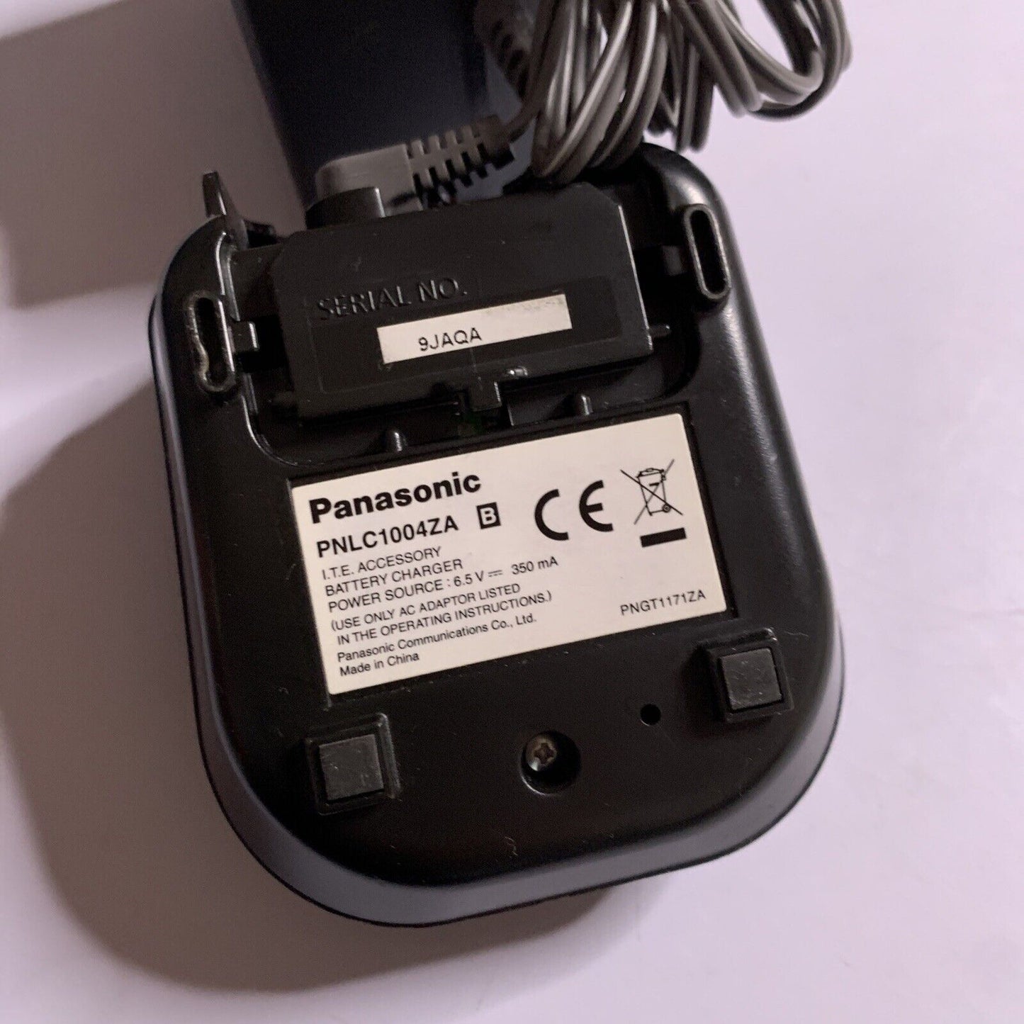 Panasonic PNLC1004ZA Cordless Charger Base & AC Adapter PQLV207AL 6.5V