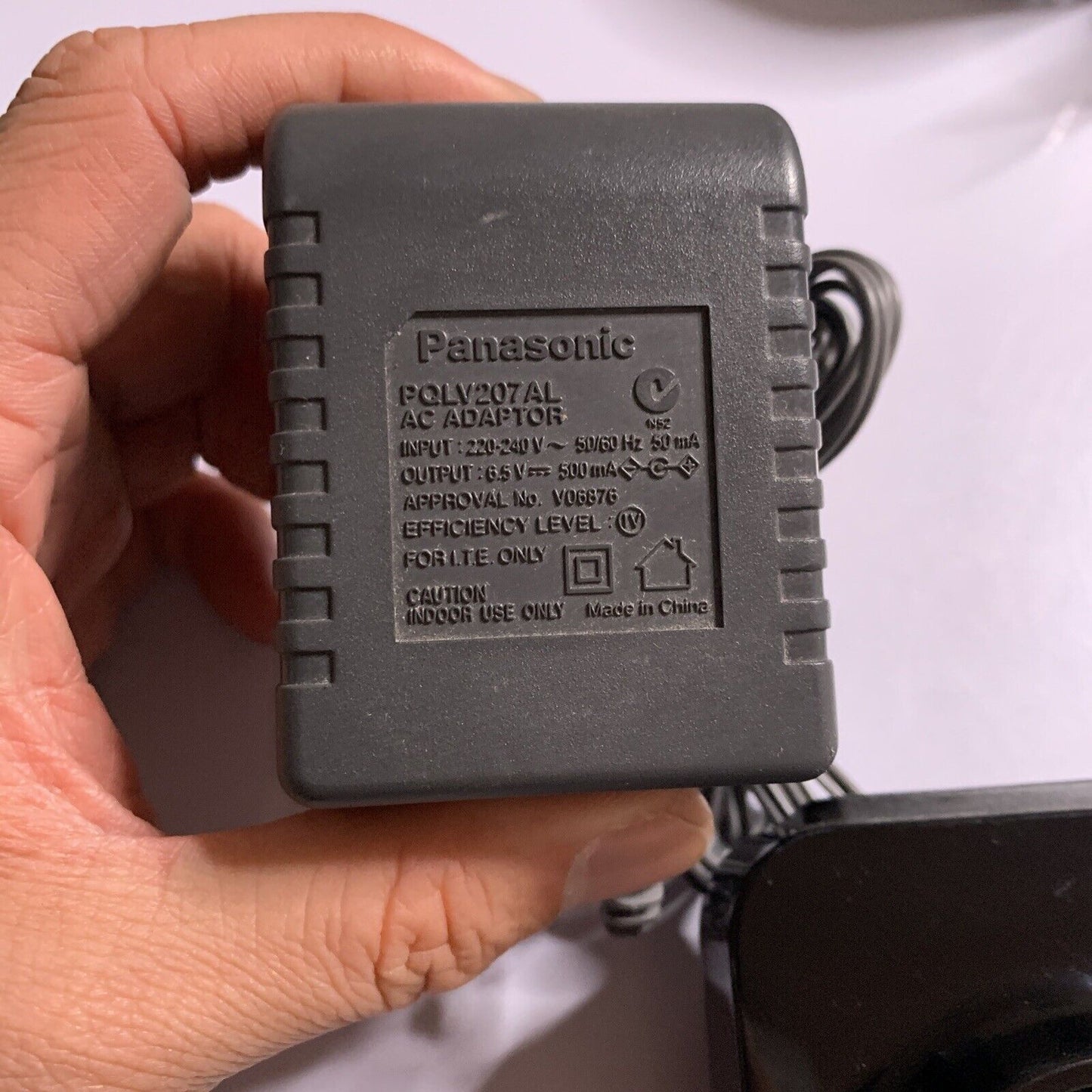 Panasonic PNLC1004ZA Cordless Charger Base & AC Adapter PQLV207AL 6.5V