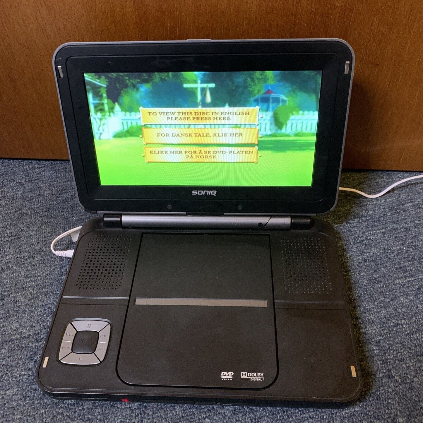 Soniq 9" Swivel Portable DVD Player Region 4 QMD91GB