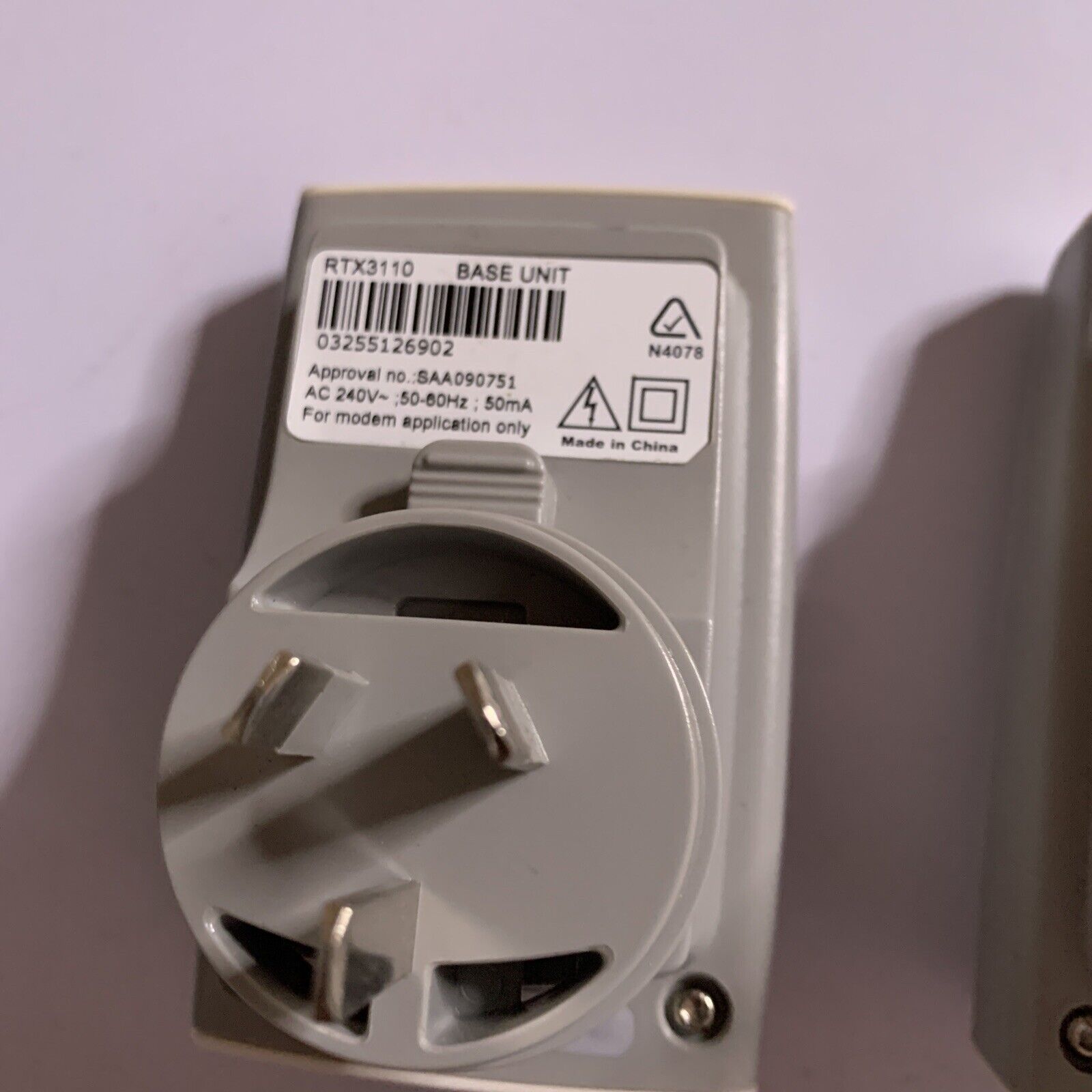 RTX RTX3110 Base & Extension Unit Wireless Phone Jack Retro Unit