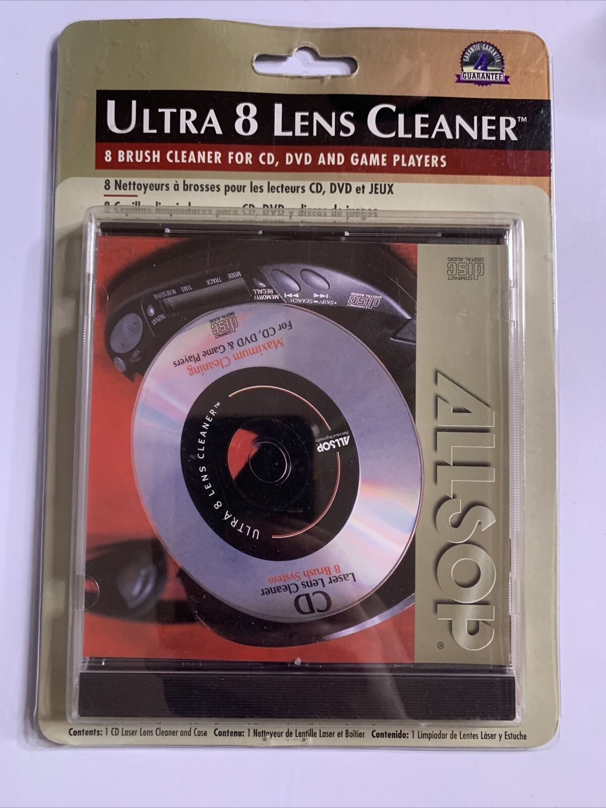 Allsop Ultra 8 Laser Lens Cleaner For CD DVD Blu-ray Players NEW