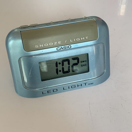 Casio LED Light Alarm Clock Portable Travel DQ-582D