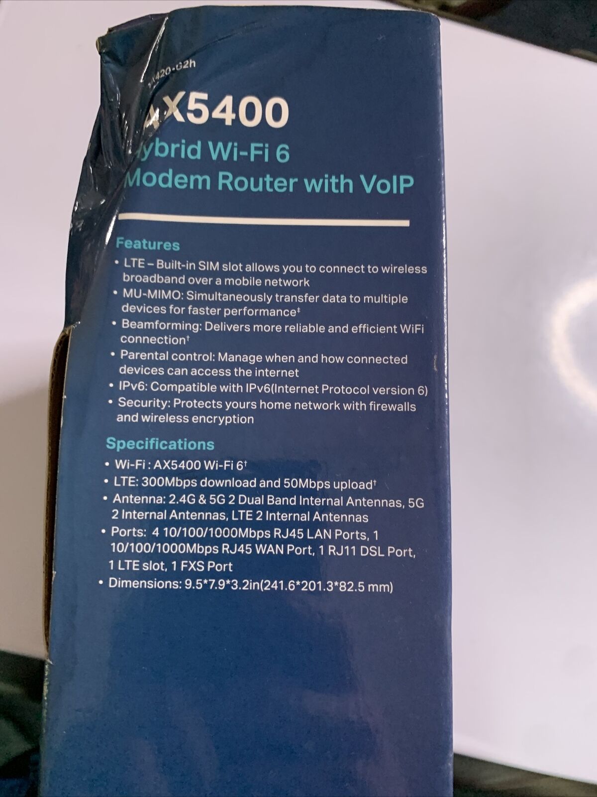 TP-Link AX5400 Hybrid Dual Band Wi-Fi 6 Modem Router with VoIP – Retro Unit