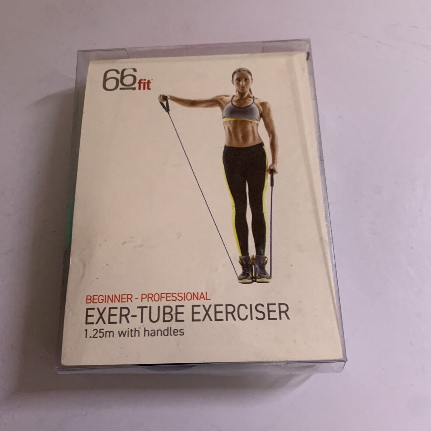 66fit Exer-Tube Exerciser 1.25m Green Light NEW
