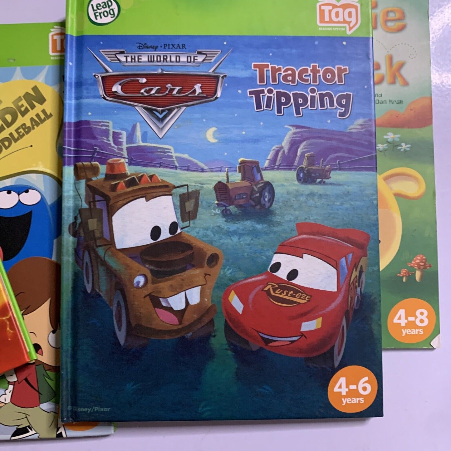 Leap Frog Tag Reading System with 5 Books Disney Cars Bakugan Imaginary Friends