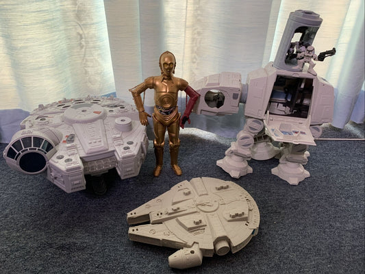 5x Star Wars Millennium Falcon C3PO Walker Storm Trooper Large Action Figure