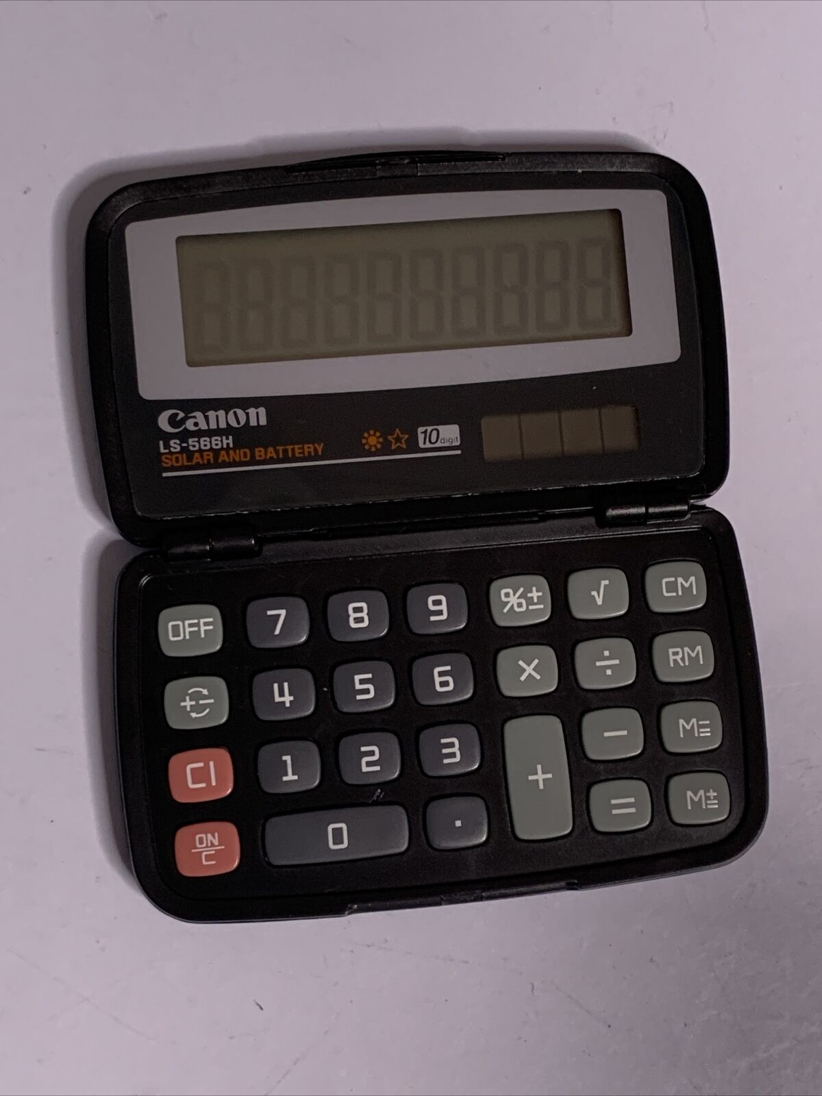 Canon LS-566H Solar & Battery calculator