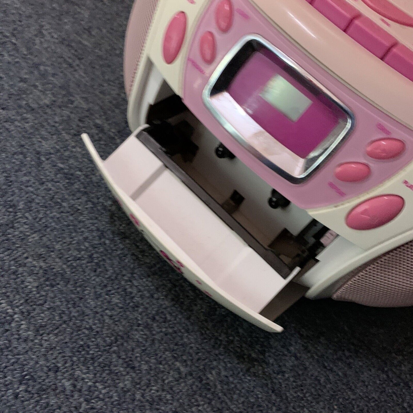 Hello Kitty Boombox CD Tape Radio Player Recorder KT2028A *Tape Not Working