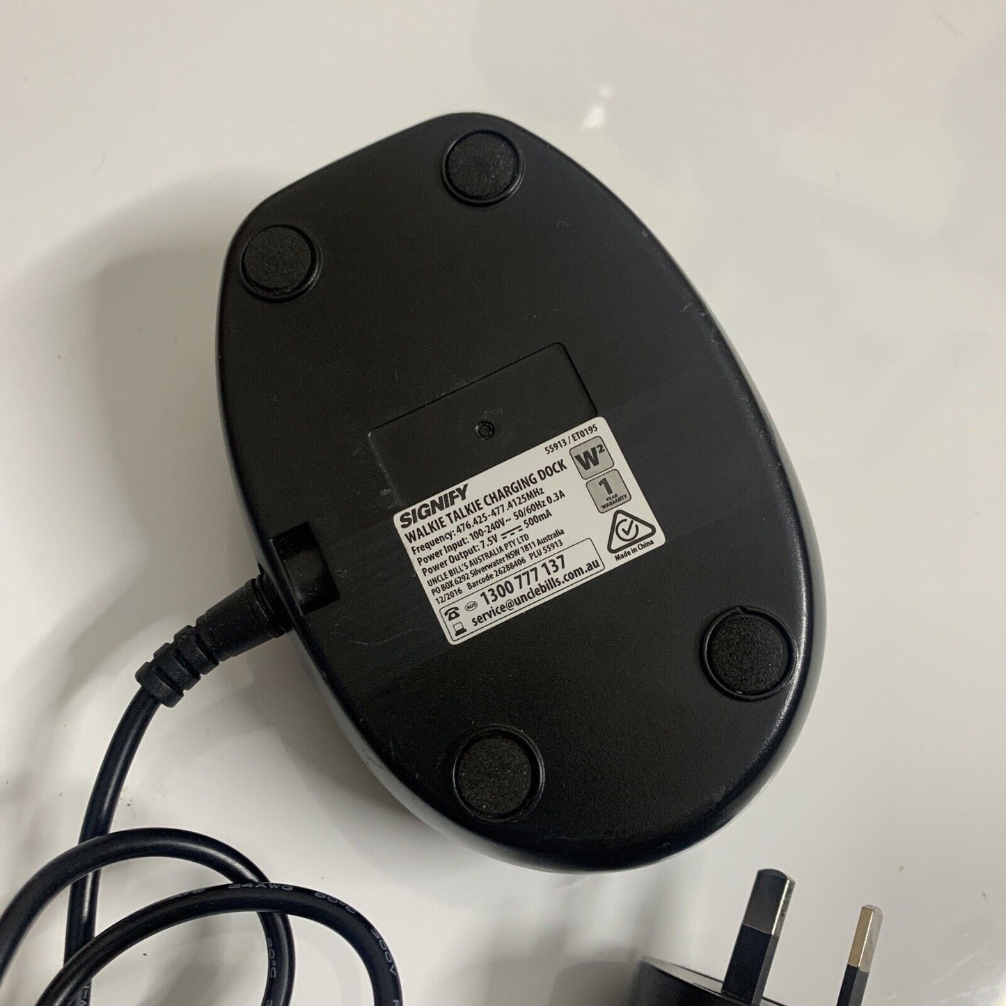 Signify Walkie Talkie Charging Dock 55913/ET0195 7.5V 500mA