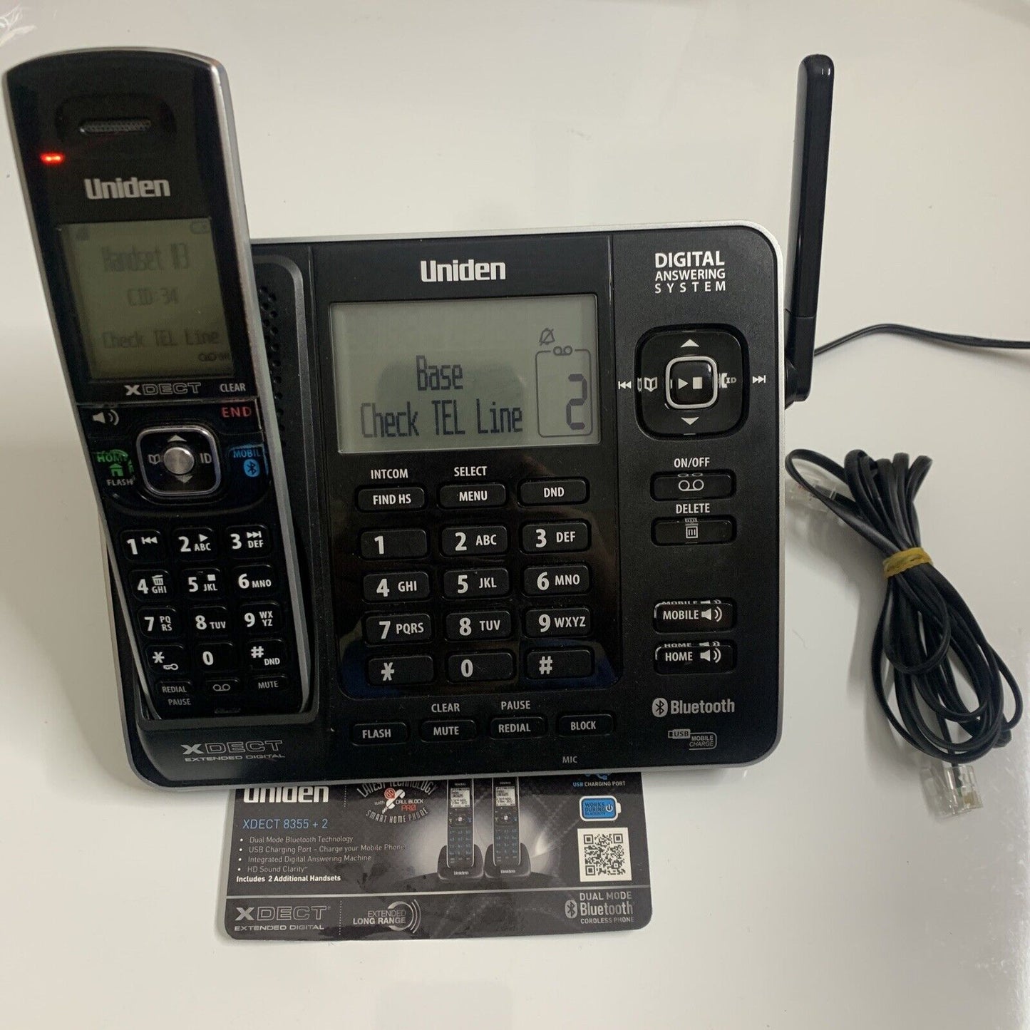 Uniden XDECT 8355 Digital Cordless Phone with 1 Handset NBN Compatible