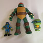 3x Teenage mutant Ninja Turtles Michelangelo Raphael  Action Figures