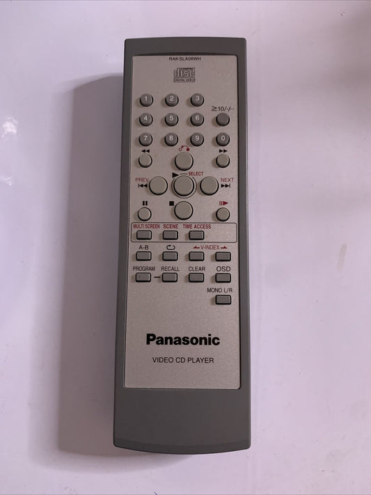 Genuine Panasonic RAK-SLA06WH Remote Control For Video CD Player