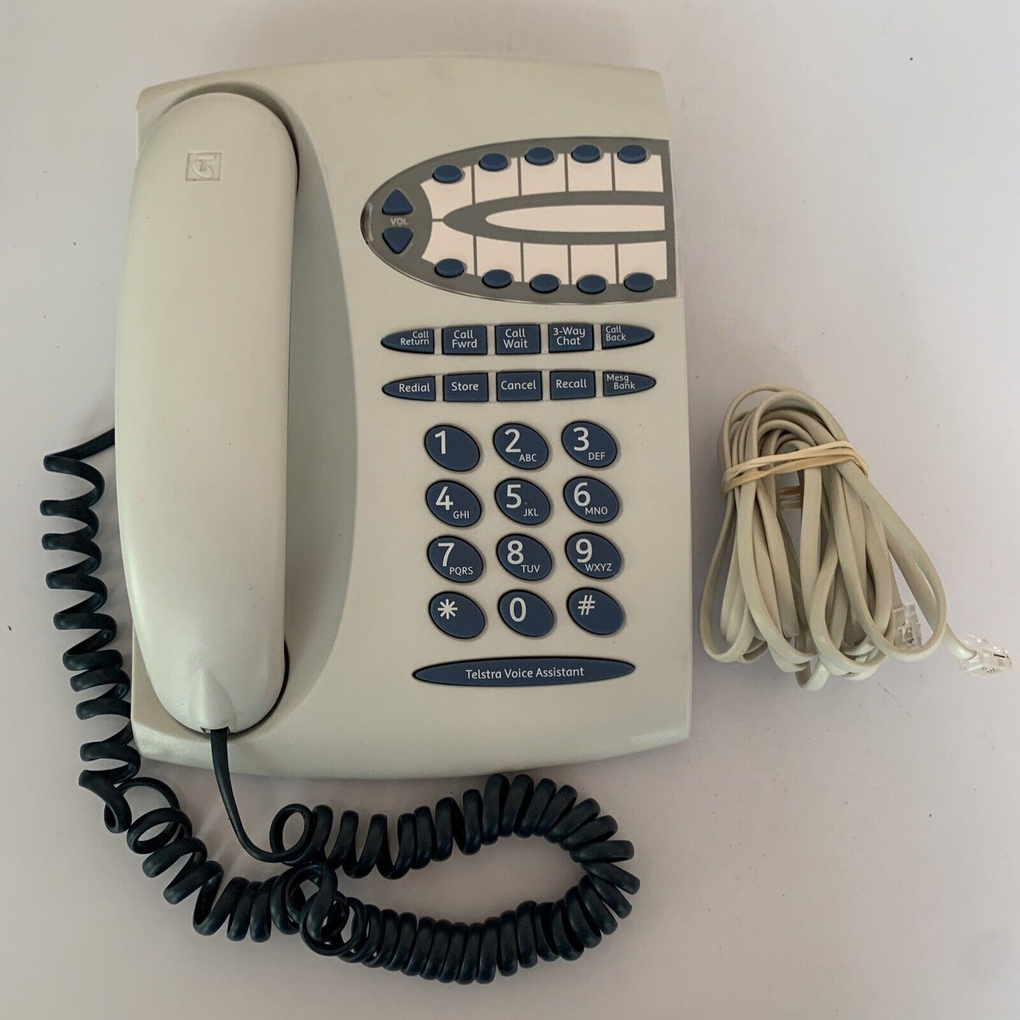 Telstra T1000S Corded Phone Wired NBN Compatible Telephone