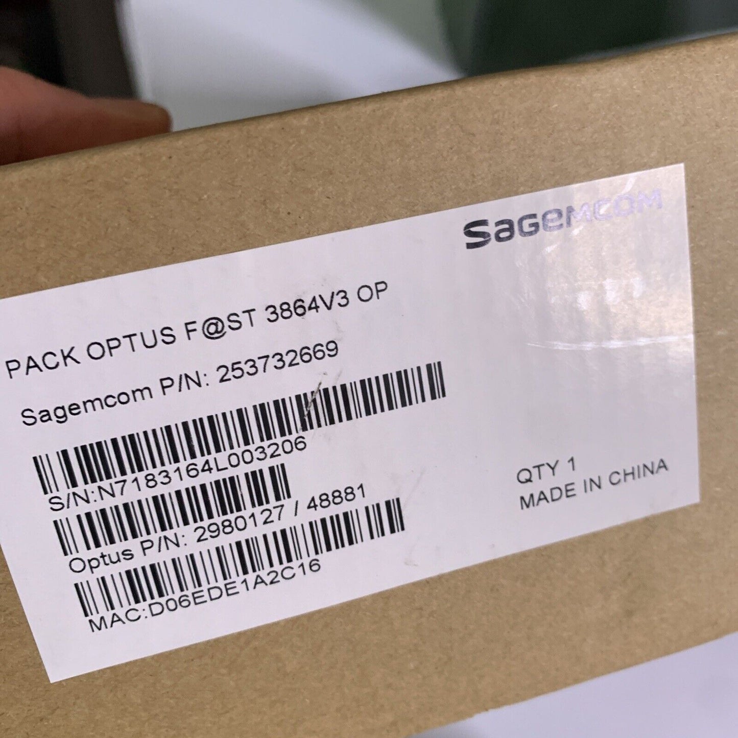 Optus Sagemcom Fast 3864OP V3 Wireless Wi-Fi Router NBN Compatible