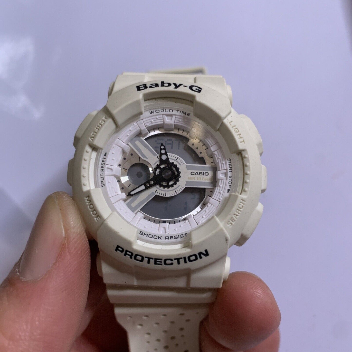 Casio Baby G Watch BA-110PP Analog and Digital White