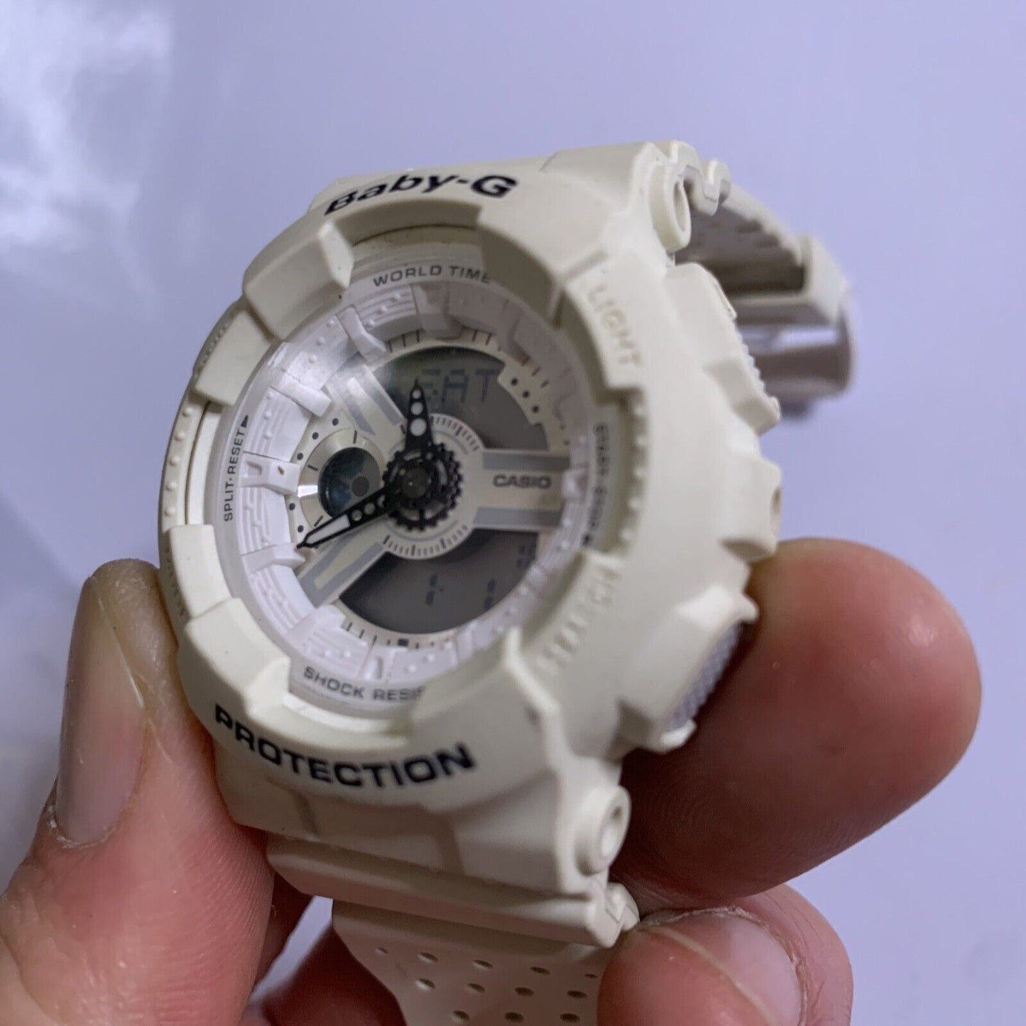 Casio Baby G Watch BA-110PP Analog and Digital White