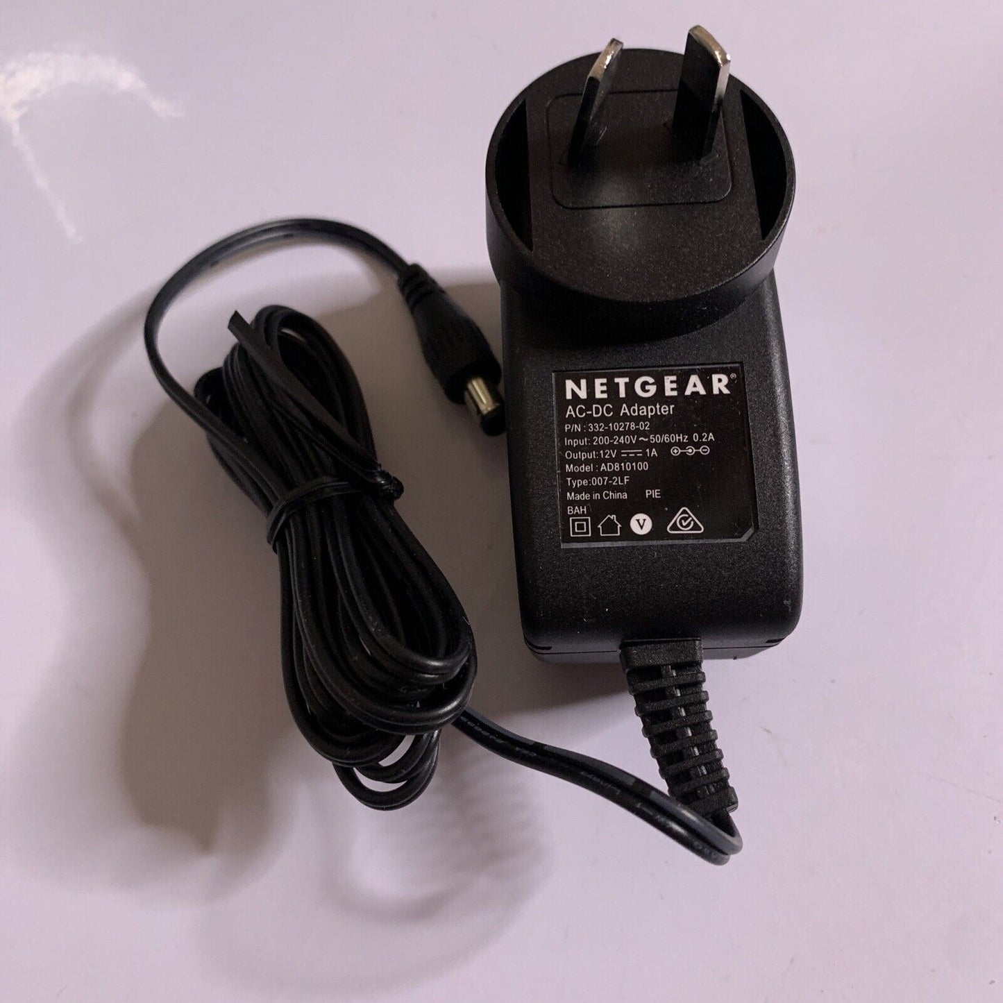 Netgear AC-DC Adapter AD810100 Power Supply 12V 1A