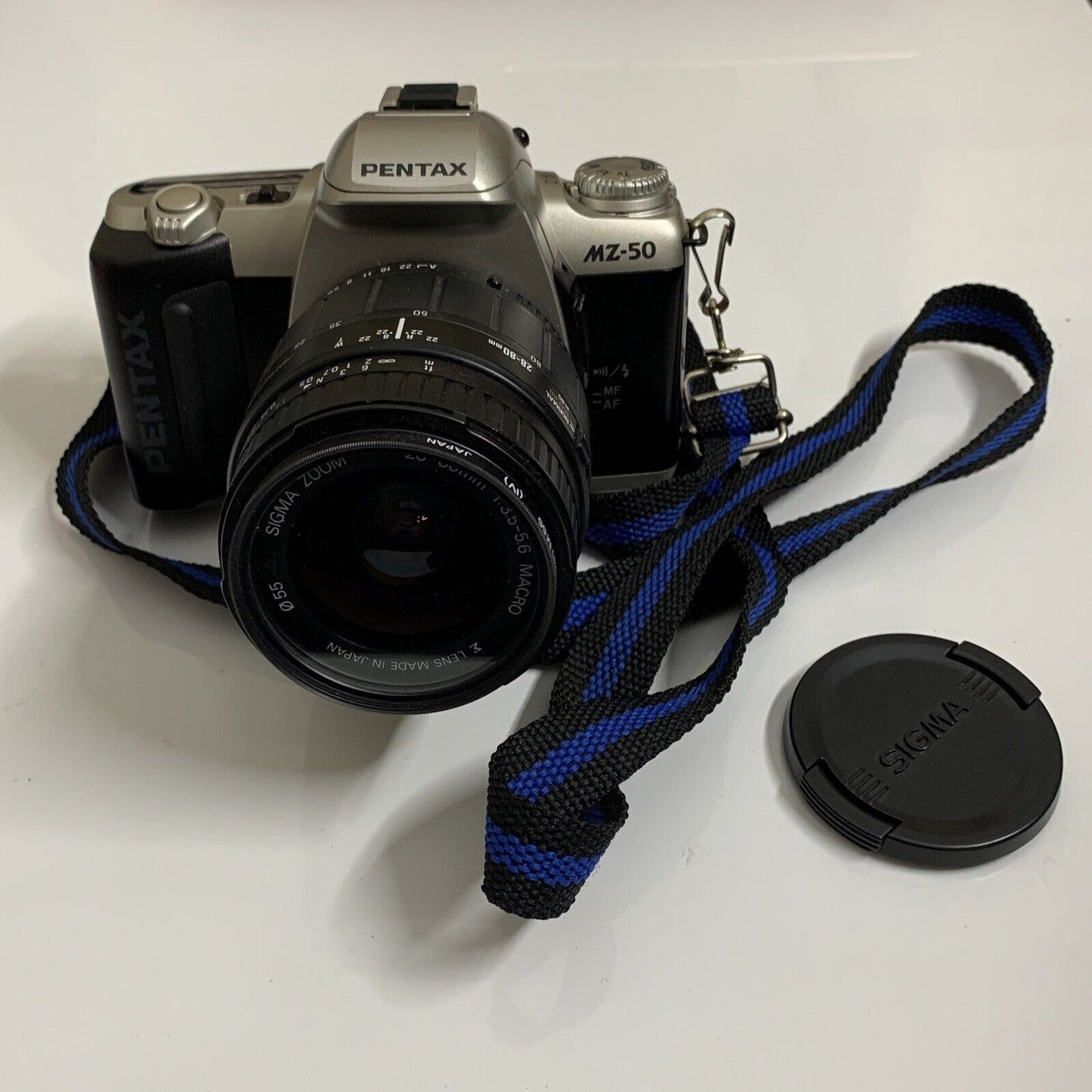 Pentax MZ-50 35mm SLR Film Camera with Sigma Lens 1:3.5-506 28-80mm
