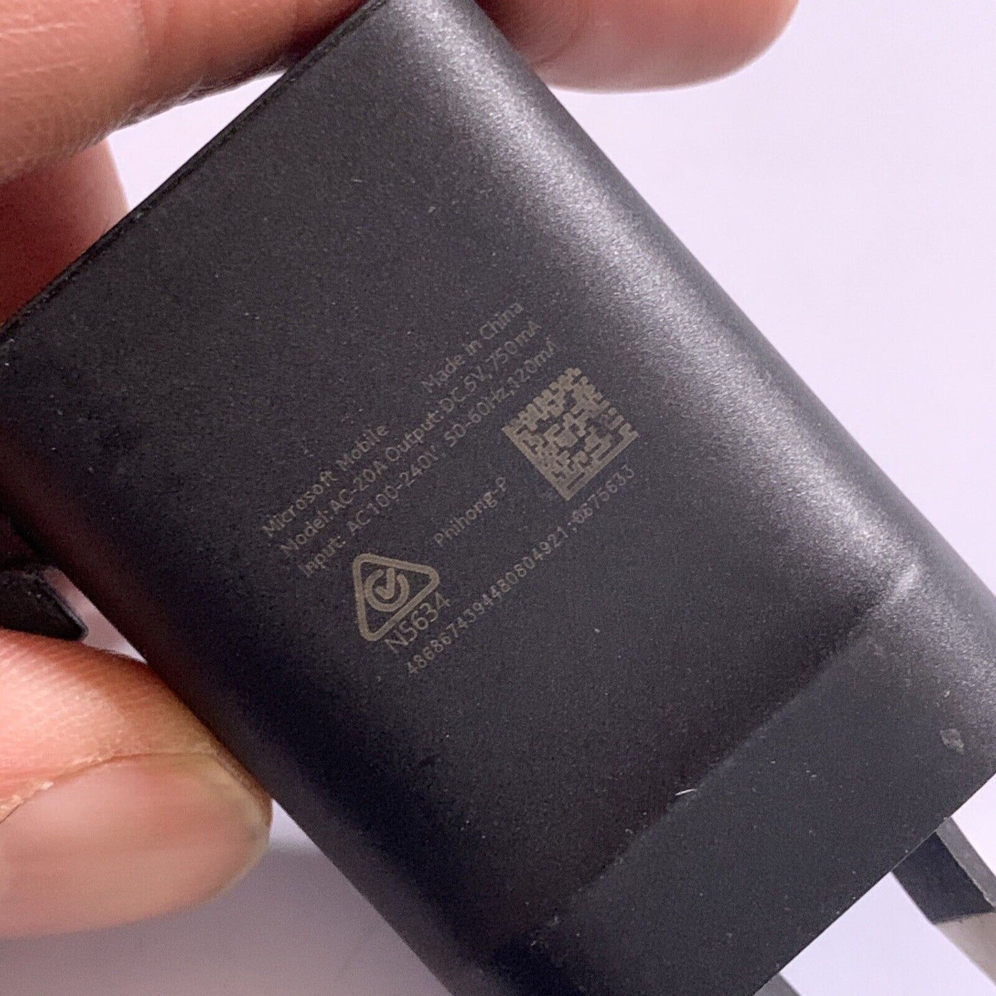 Genuine Nokia Microsoft Mobile Charger AC-20A 5V  Micro-USB