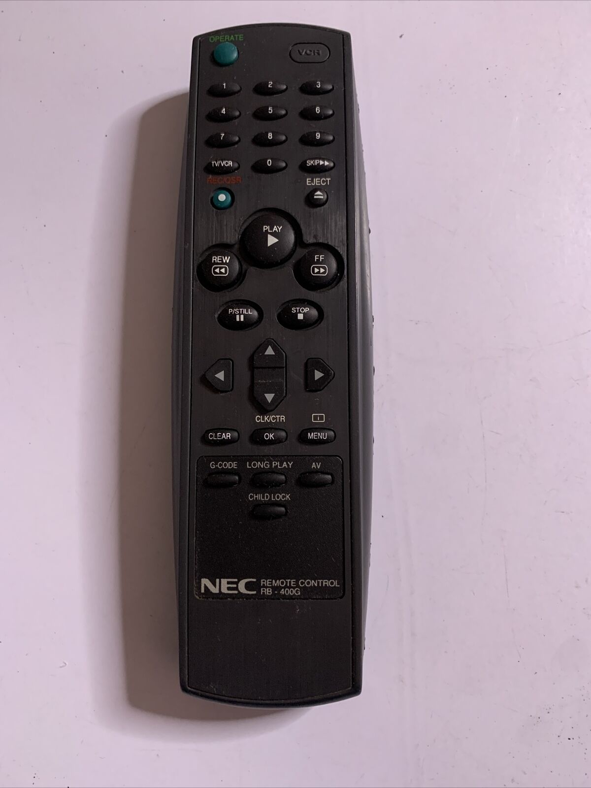 Nec Remote Genuine NEC RB-400G Remote Control for VCR – Retro Unit