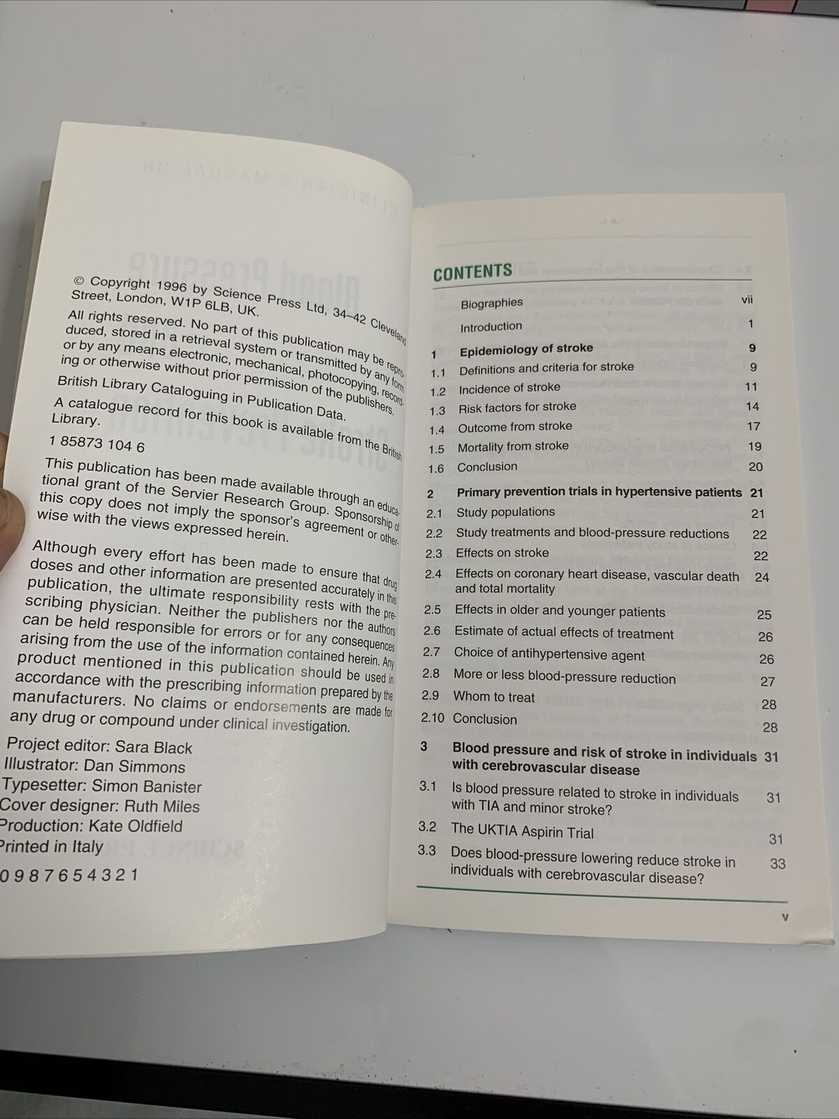 Clinicians Manual on Blood Pressure & Stroke Prevention by Chalmers MacMahon