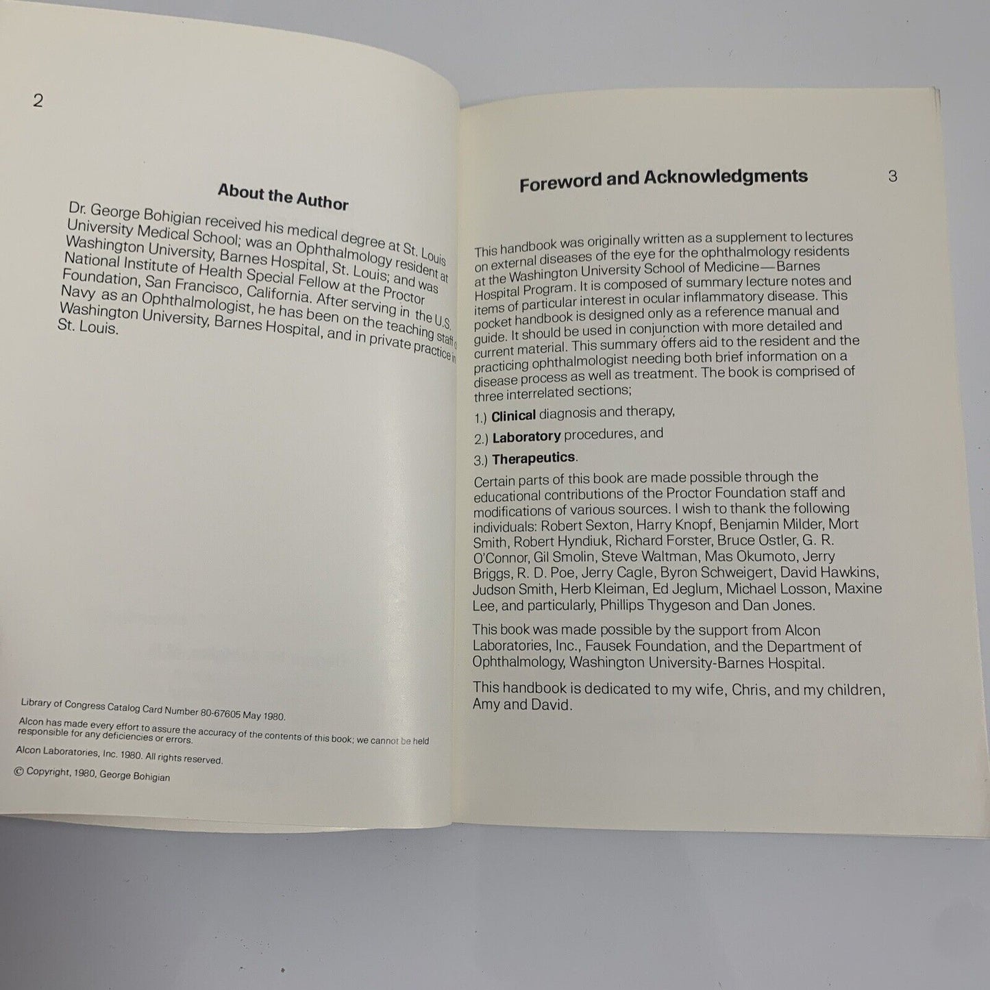 Handbook Of External Diseases of the Eye by George M Bohigian