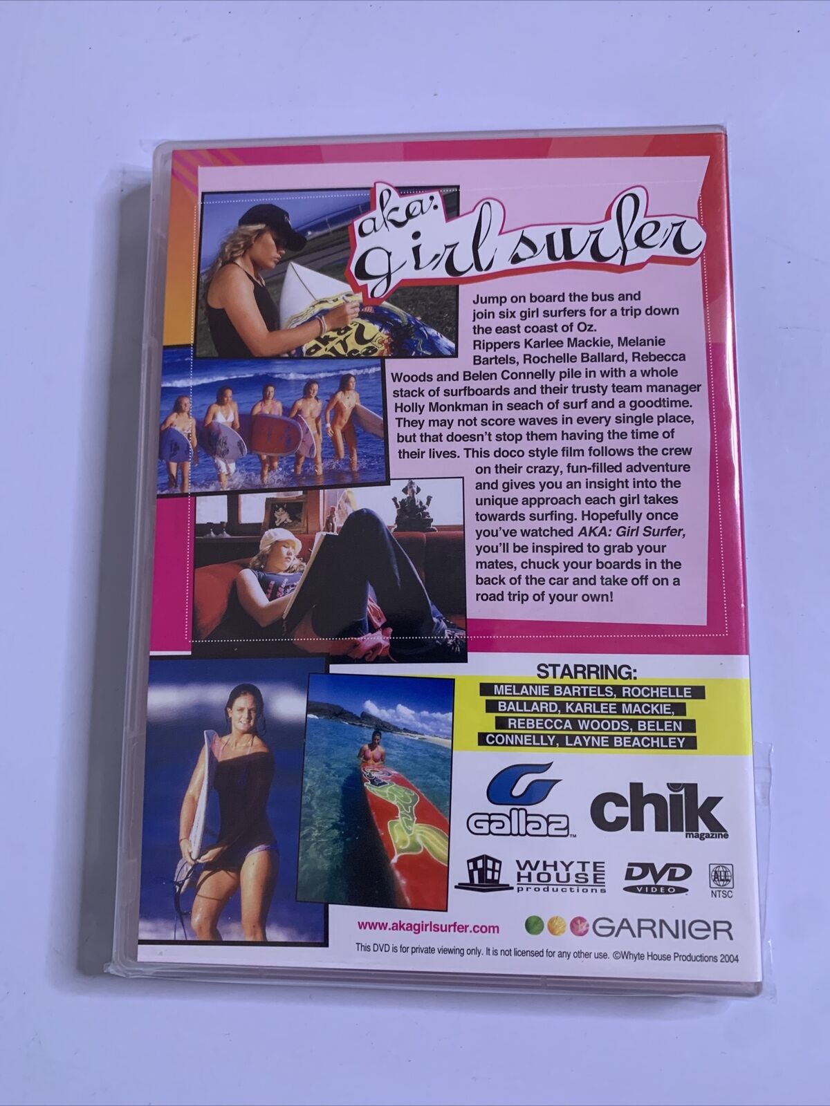 AKA: Girl Surfer (DVD, 2004)  Rochelle Ballard, Melanie Bartels. All Regions NEW