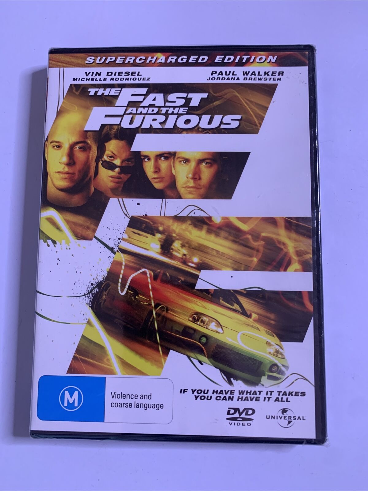 *New Sealed* The Fast And The Furious (DVD, 2001) Paul Walker Region 4