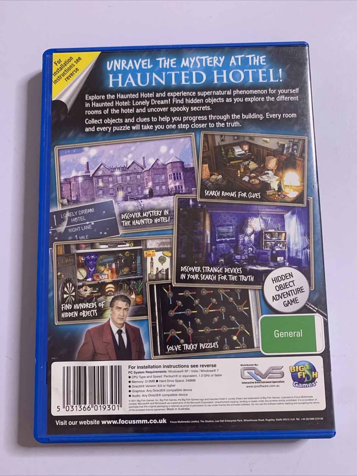 Vampire Secrets + Haunted Hotel 3 Lonely Dream - PC 2x Hidden Object Game