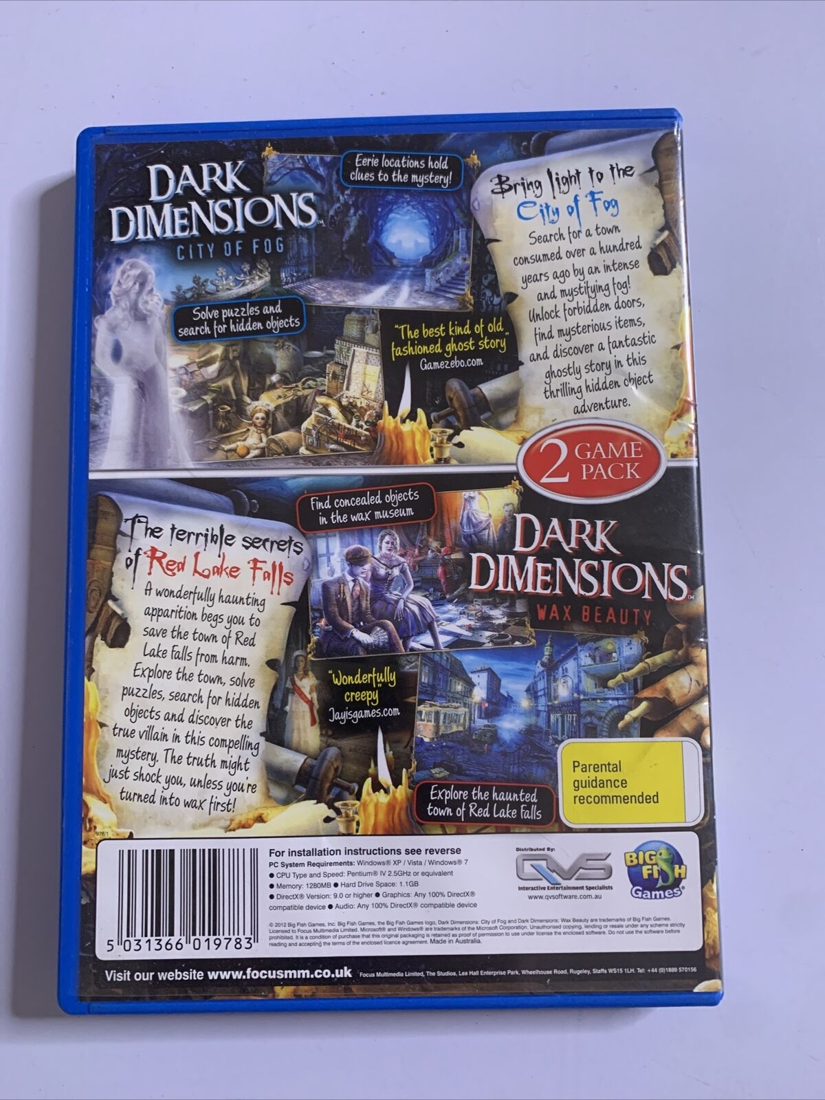 Dark Dimensions 1 & 2 + Reconstruction PC Windows 3x Hidden Object Game
