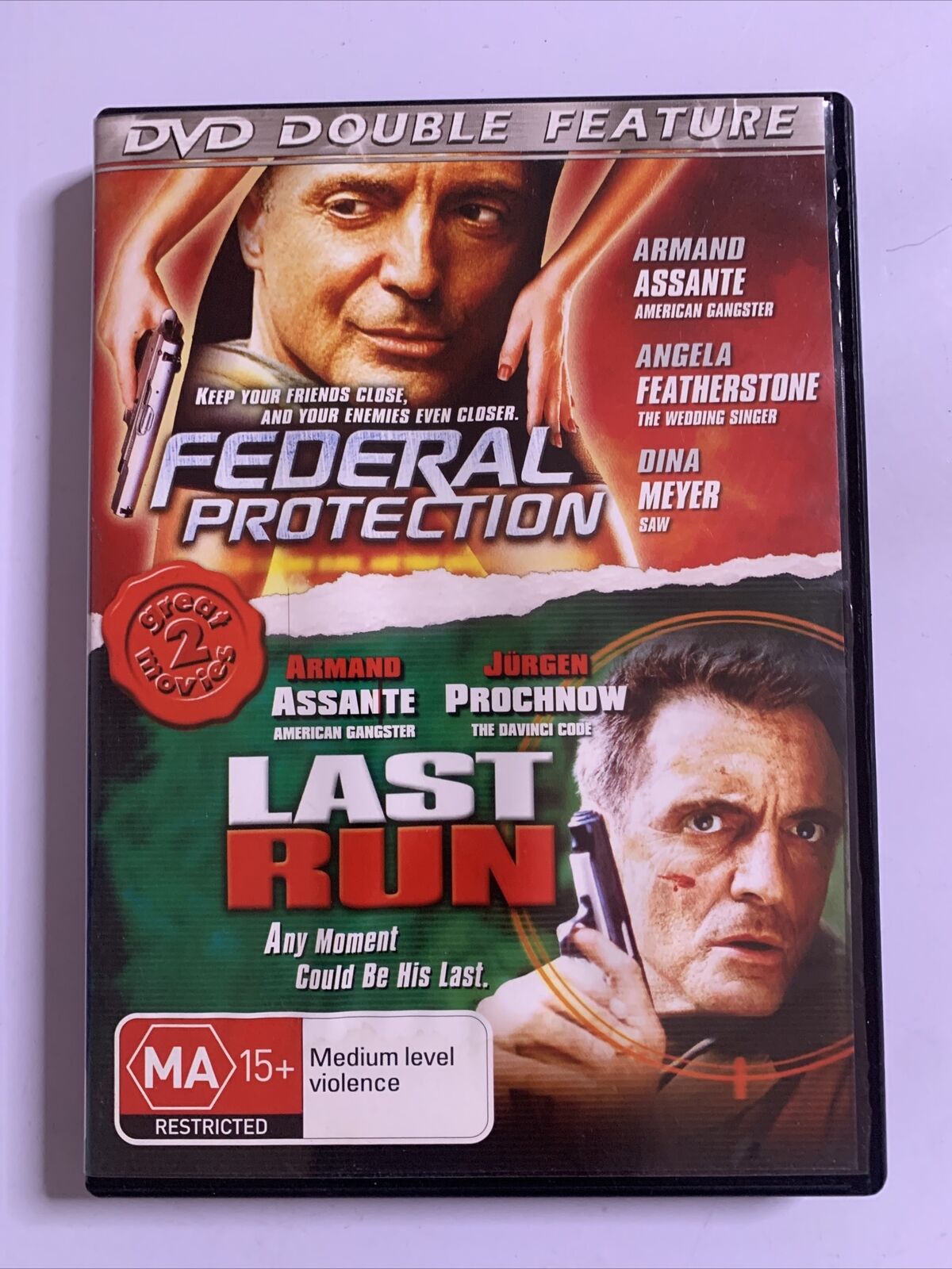 Federal Protection / Last Run (DVD, 2002) Armand Assante Region 4