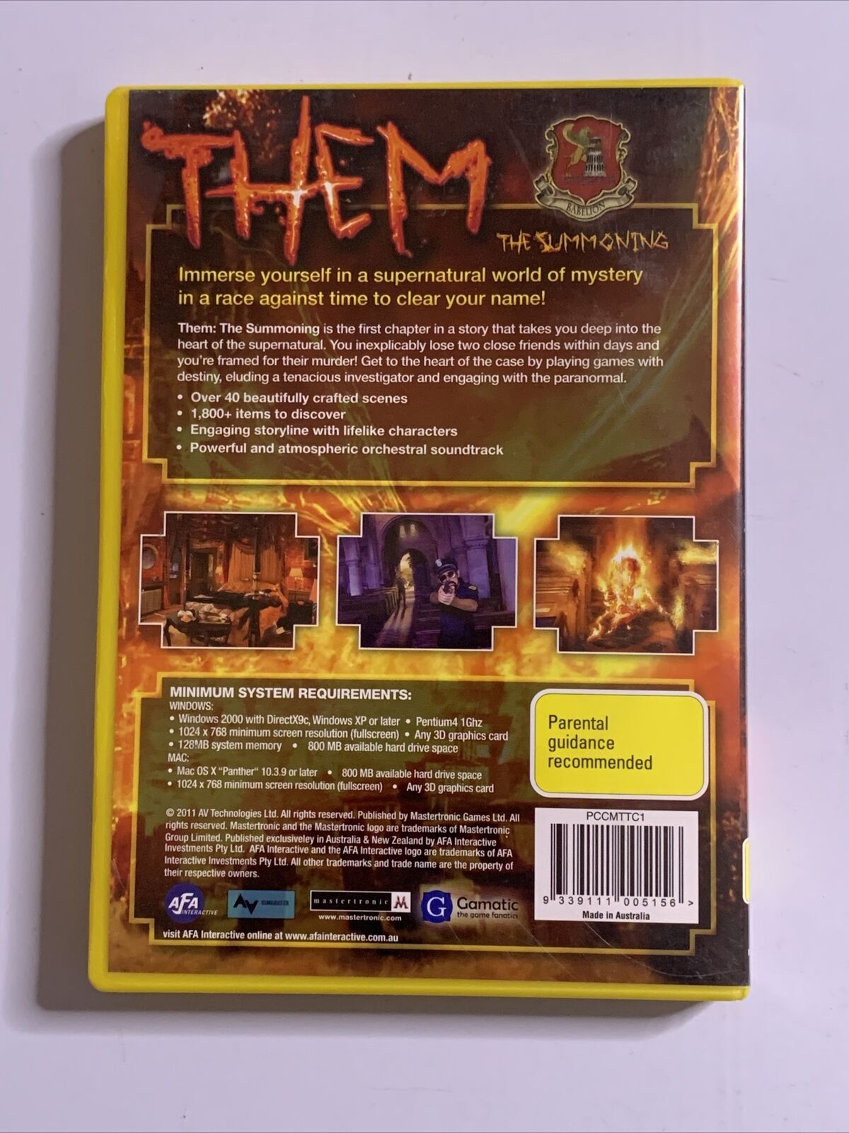 Them The Summoning + Theatre of the Absurd - PC Windows  2x Hidden Object Game