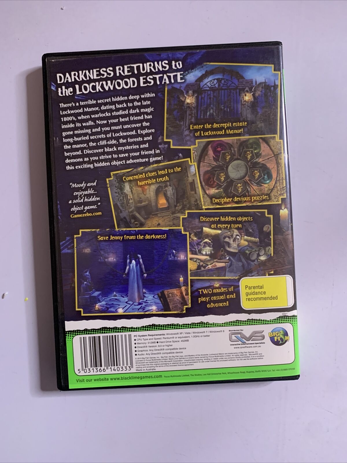 Lockwood Manor + Shattered Minds Encore - PC Windows Hidden Object Game